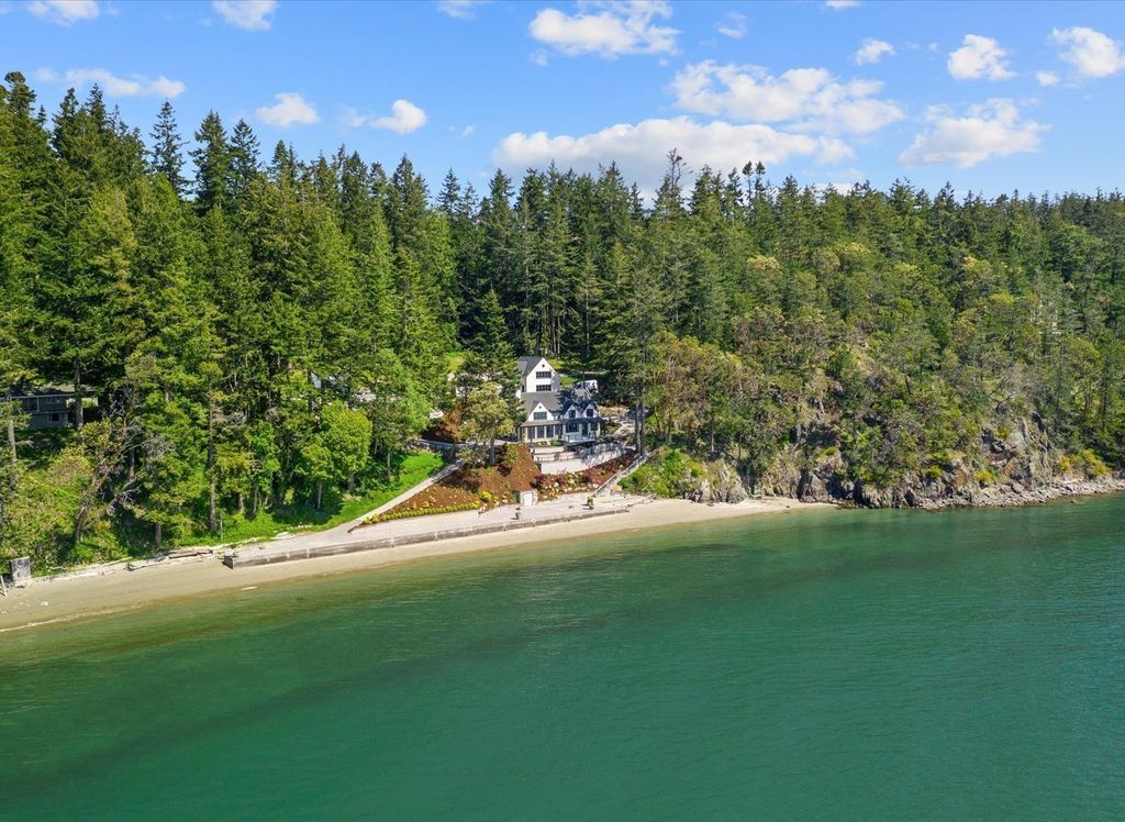 Magnificent Anacortes, WA Waterfront Estate: Private Beach, Unparalleled Views Listed at $8 Million
