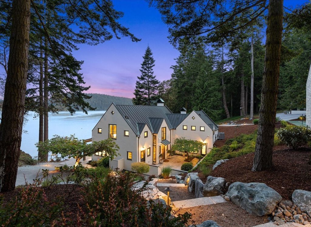 Magnificent Anacortes, WA Waterfront Estate: Private Beach, Unparalleled Views Listed at $8 Million