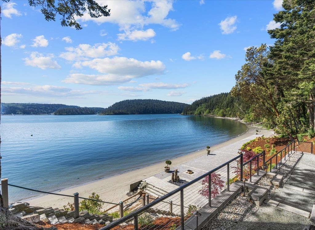 Magnificent Anacortes, WA Waterfront Estate: Private Beach, Unparalleled Views Listed at $8 Million