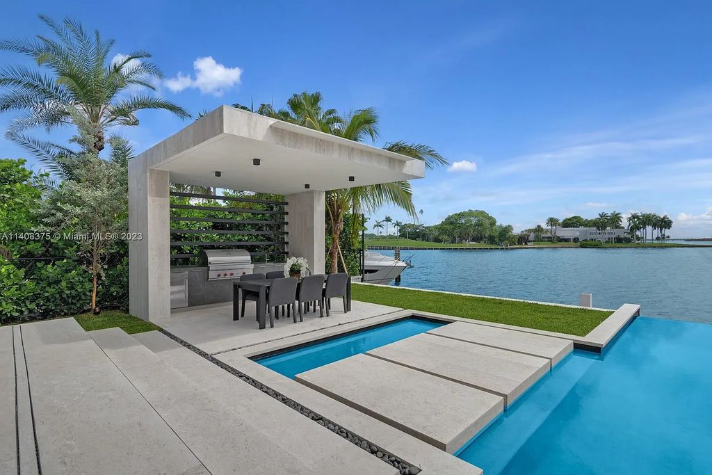 Experience luxury living at its finest in this brand-new custom residence located at 9520 W Broadview Drive, Bay Harbor Islands, Florida. With 8 bedrooms, 10 bathrooms, and over 8,200 square feet of meticulously designed living space, this modern home offers breathtaking open bay views and a seamless indoor-outdoor flow.