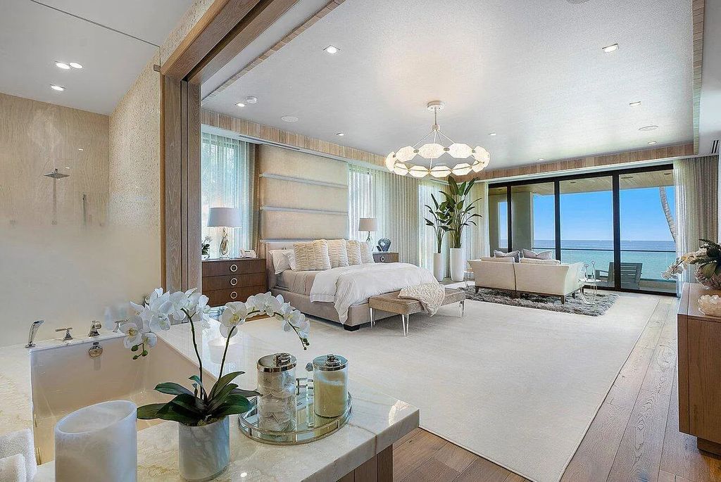 Welcome to 1115 Hillsboro Mile, a luxurious 6-bedrooms, 8-bathrooms home in Hillsboro Beach, Florida. Built in 2017 by Mark Timothy Luxury Homes and Affiniti Architects, this property offers stunning ocean views and a private boat dock.