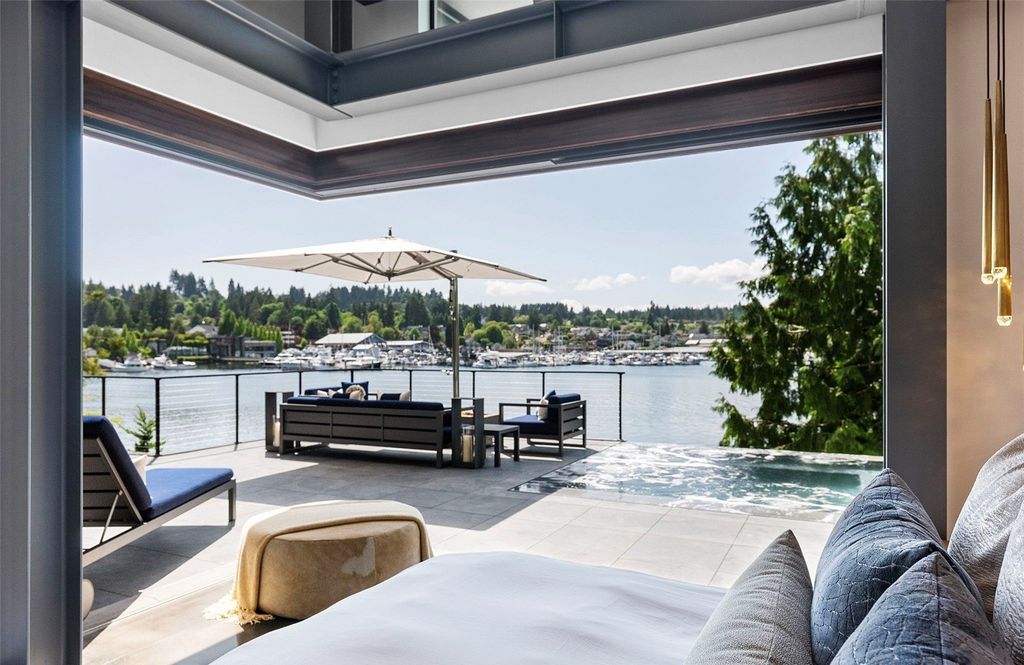 Stunning Gig Harbor, WA Home with 100' Low Bank Waterfront and Luxury Finishes Asking $6.6M