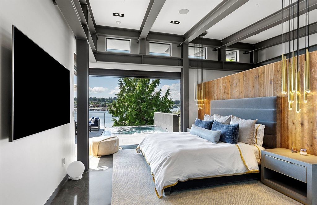 Stunning Gig Harbor, WA Home with 100' Low Bank Waterfront and Luxury Finishes Asking $6.6M