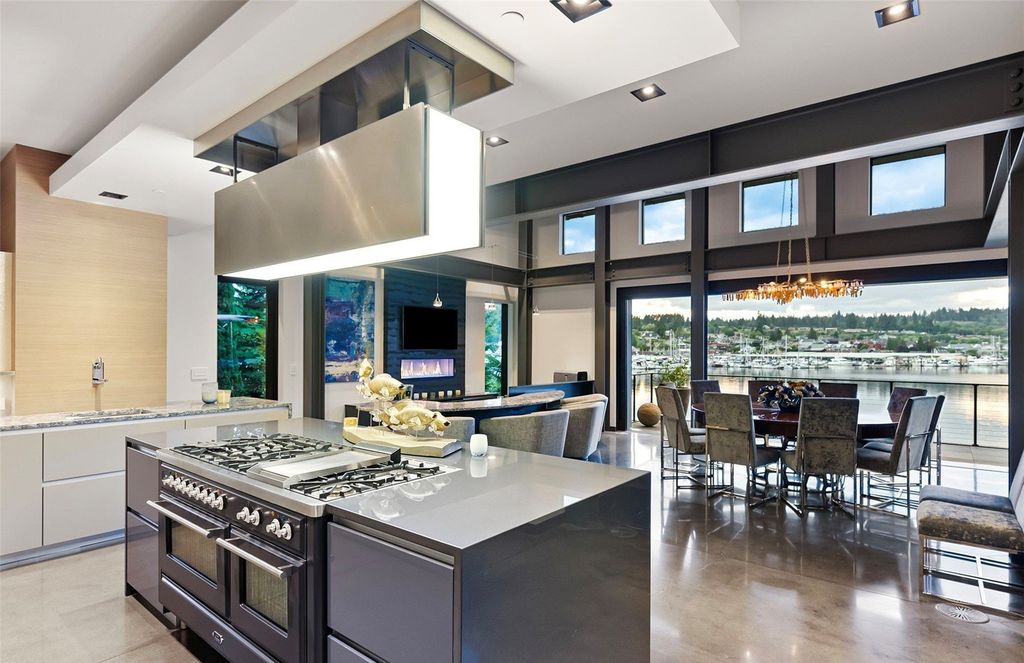 Stunning Gig Harbor, WA Home with 100' Low Bank Waterfront and Luxury Finishes Asking $6.6M