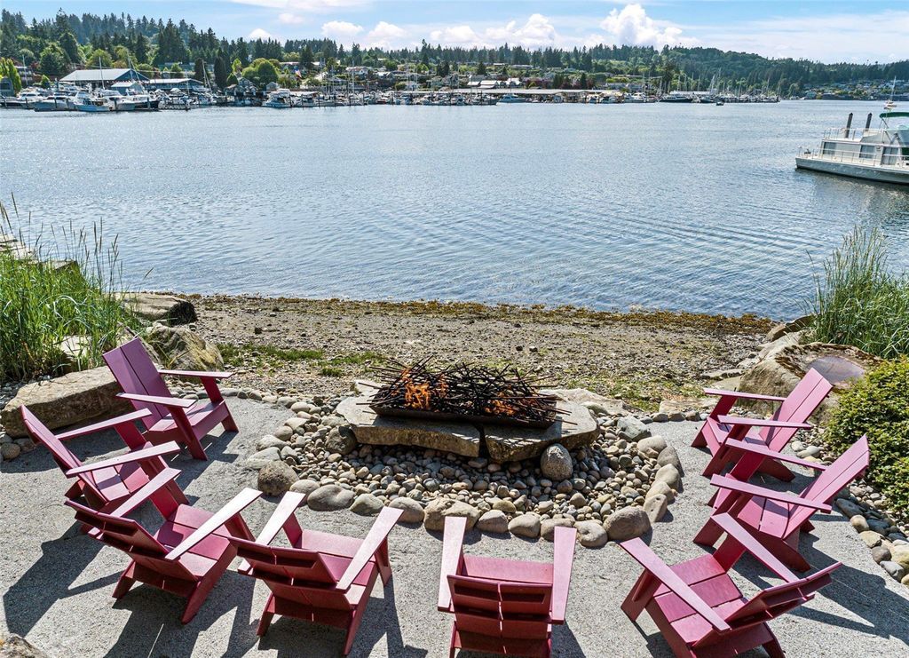 Stunning Gig Harbor, WA Home with 100' Low Bank Waterfront and Luxury Finishes Asking $6.6M