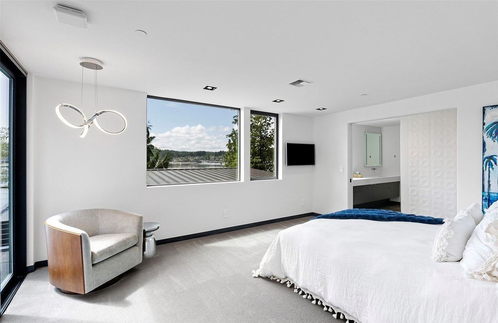 Stunning Gig Harbor, WA Home with 100' Low Bank Waterfront and Luxury Finishes Asking $6.6M