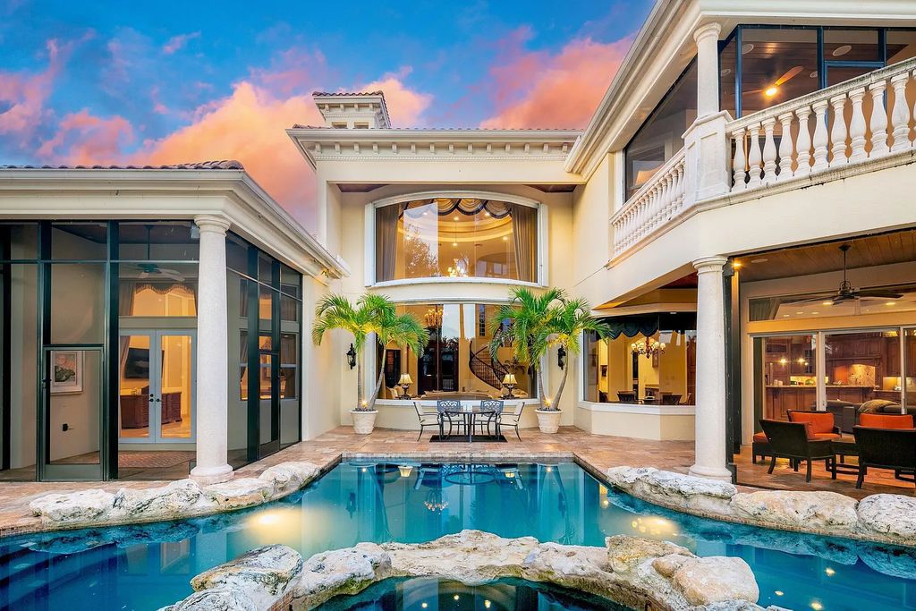 Discover 8382 Del Prado Drive, a luxurious residence in Delray Beach's acclaimed Mizner Country Club. With 5 bedrooms, 8 bathrooms, and 7,684 square feet of living space, this meticulously designed home offers artisanal beauty, Mediterranean ambience, and comfort.