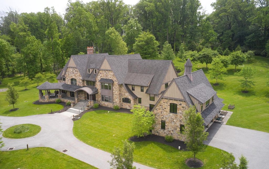 Unmatched Luxury and Distinctive Features Await in this $5.695M Malvern, PA Residence