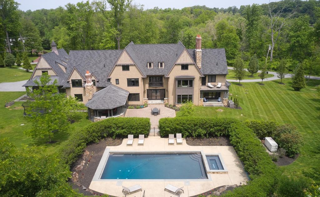 Unmatched Luxury and Distinctive Features Await in this $5.695M Malvern, PA Residence
