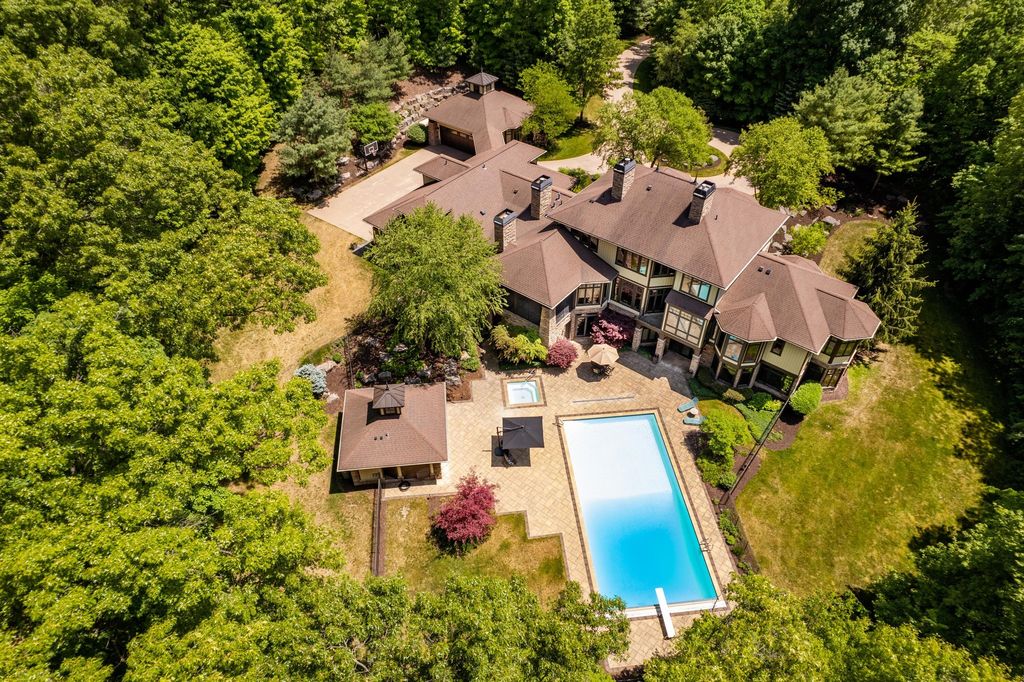 Unveiling an Exquisite Retreat: Captivating 5-Acre Wooded Estate in Skyevale's Gated Community Now Available for $3.75M
