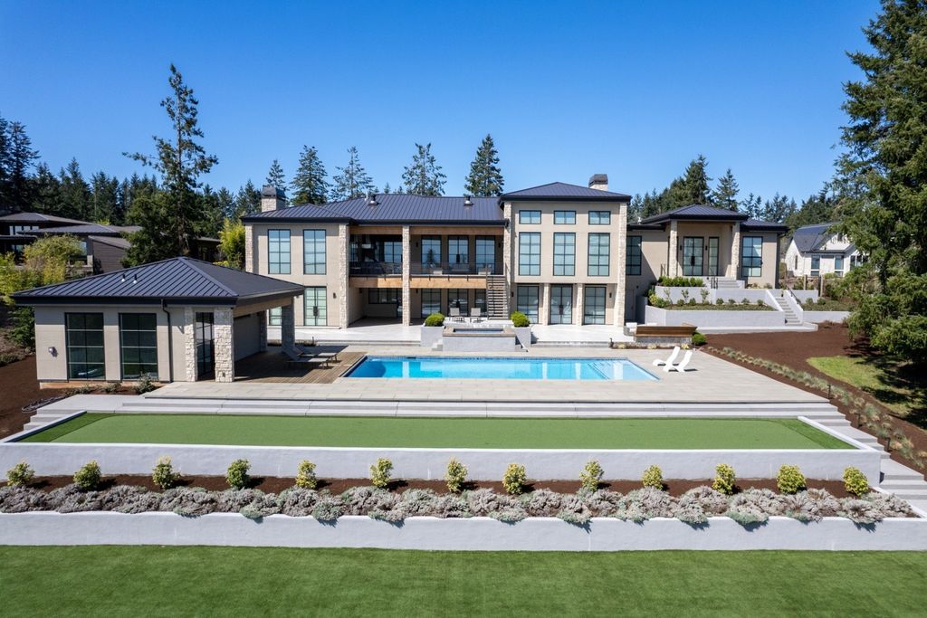 Vineyard Estate with Mt Hood Views and Napa-Inspired Ambiance in West Linn, OR Offered at $6.25M