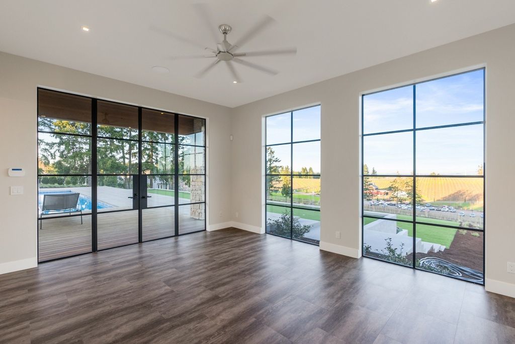 Vineyard Estate with Mt Hood Views and Napa-Inspired Ambiance in West Linn, OR Offered at $6.25M