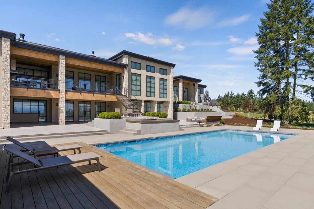 Vineyard Estate with Mt Hood Views and Napa-Inspired Ambiance in West Linn, OR Offered at $6.25M