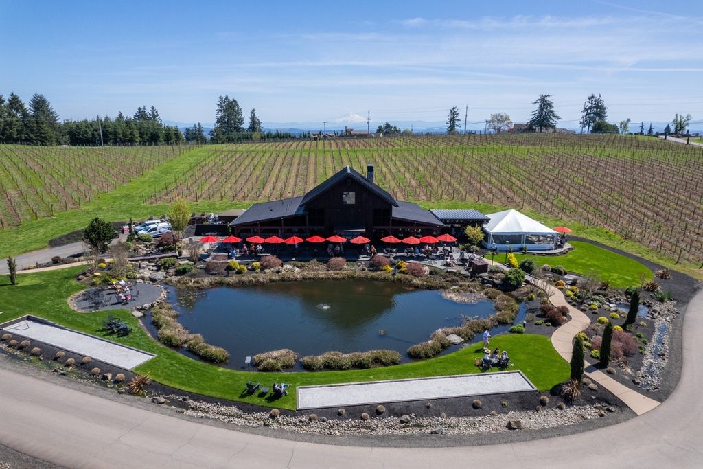 Vineyard Estate with Mt Hood Views and Napa-Inspired Ambiance in West Linn, OR Offered at $6.25M
