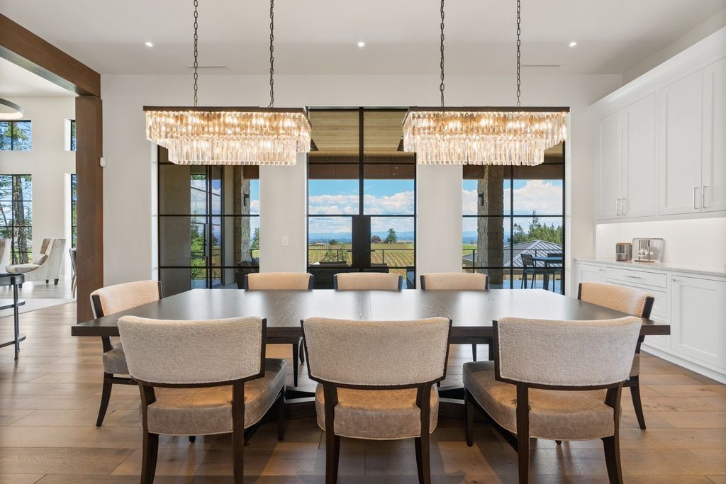 Vineyard Estate with Mt Hood Views and Napa-Inspired Ambiance in West Linn, OR Offered at $6.25M