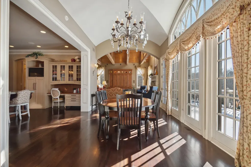 2 Rock Ridge Road Home in Barrington, Illinois. Discover the beauty of this one-of-a-kind estate in Barrington Hills, situated on 12.3 acres of picturesque land. This stunning home showcases expert craftsmanship, finest materials, and luxurious amenities. 