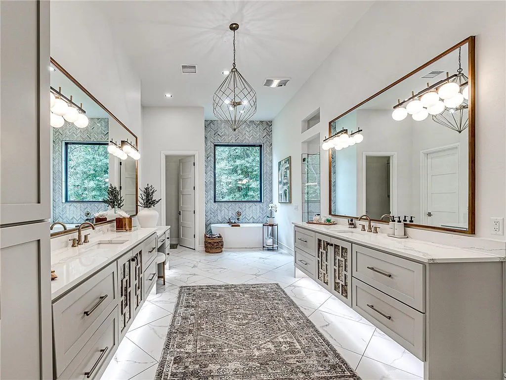 3108 Blackstone Drive Home in Edmond, Oklahoma. Welcome to your dream oasis! Prepare to be captivated by this extraordinary home, encompassing over 7,300 square feet of unparalleled luxury and exquisite designer finishes. Every detail has been meticulously crafted to create a space that will leave you in awe.