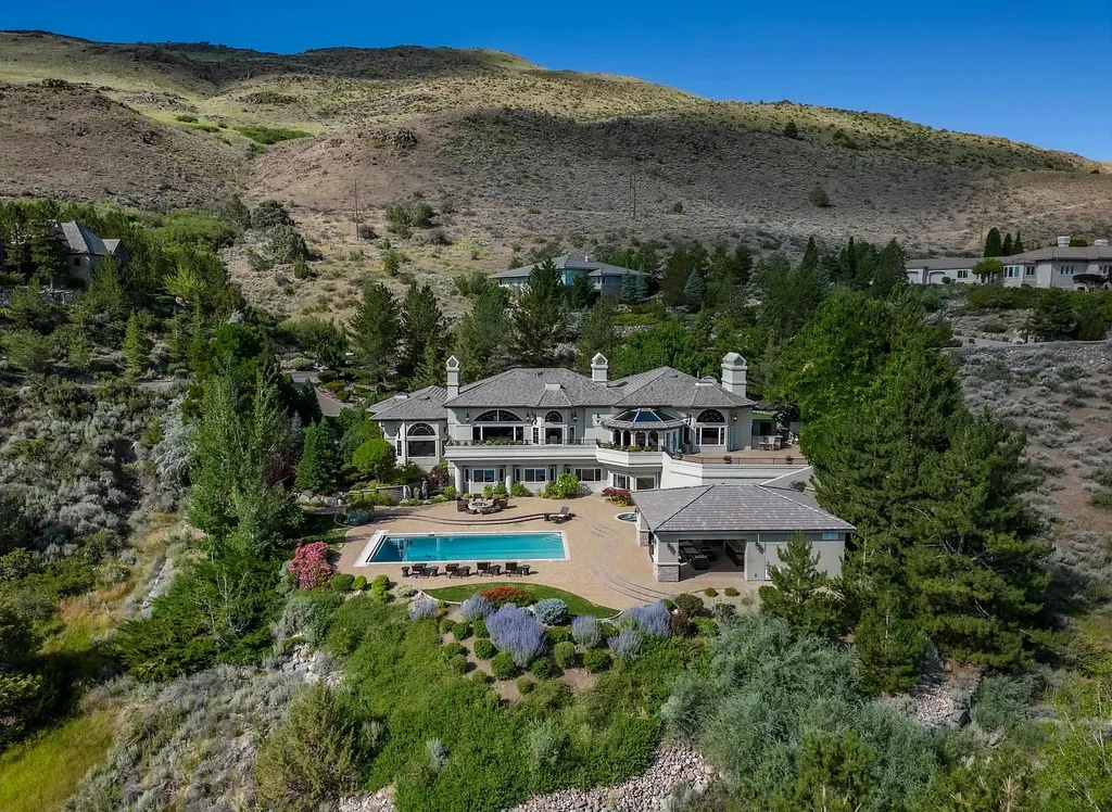 Discover the exquisite luxury of Eagle's Nest, a unique and meticulously designed estate in the prestigious gated community. Enjoy panoramic views, soaring ceilings, and a perfect blend of modern comfort and timeless elegance. This magnificent property features a chef's kitchen, a wine cellar, a resort-style pool area, and much more. 
