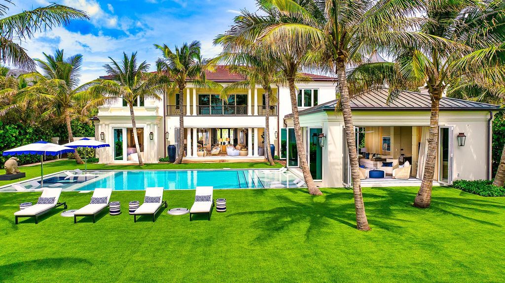 Introducing an extraordinary residence at 701 S Ocean Boulevard in Delray Beach, Florida. Crafted by renowned builder Mark Timothy Luxury Homes and designed by Jeffrey Strasser, this 6-bedrooms, 11-bathrooms masterpiece sets a new standard for luxurious beachfront living.