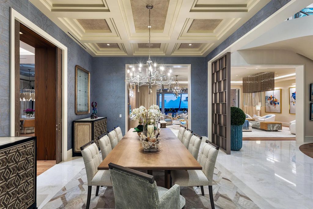 Introducing an extraordinary residence at 701 S Ocean Boulevard in Delray Beach, Florida. Crafted by renowned builder Mark Timothy Luxury Homes and designed by Jeffrey Strasser, this 6-bedrooms, 11-bathrooms masterpiece sets a new standard for luxurious beachfront living.