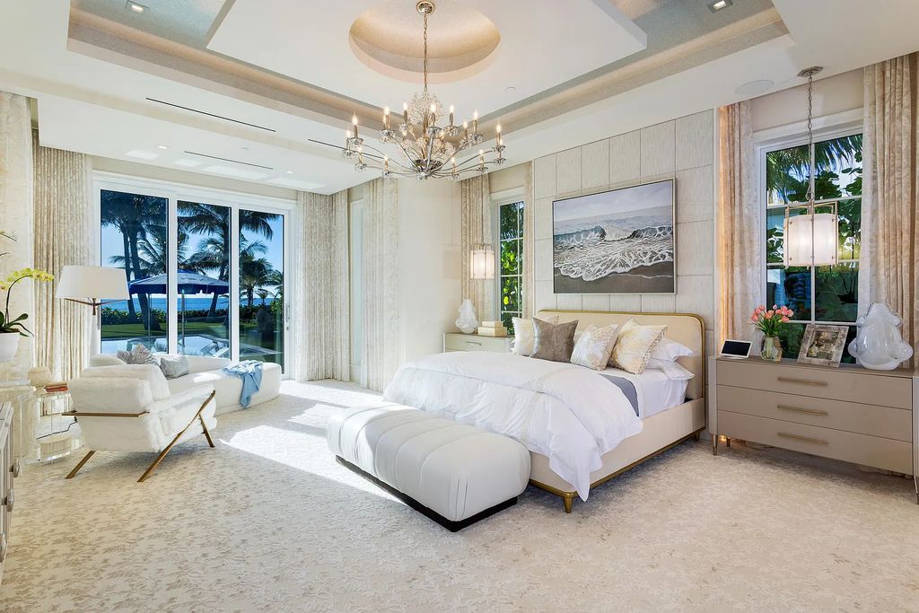 Introducing an extraordinary residence at 701 S Ocean Boulevard in Delray Beach, Florida. Crafted by renowned builder Mark Timothy Luxury Homes and designed by Jeffrey Strasser, this 6-bedrooms, 11-bathrooms masterpiece sets a new standard for luxurious beachfront living.