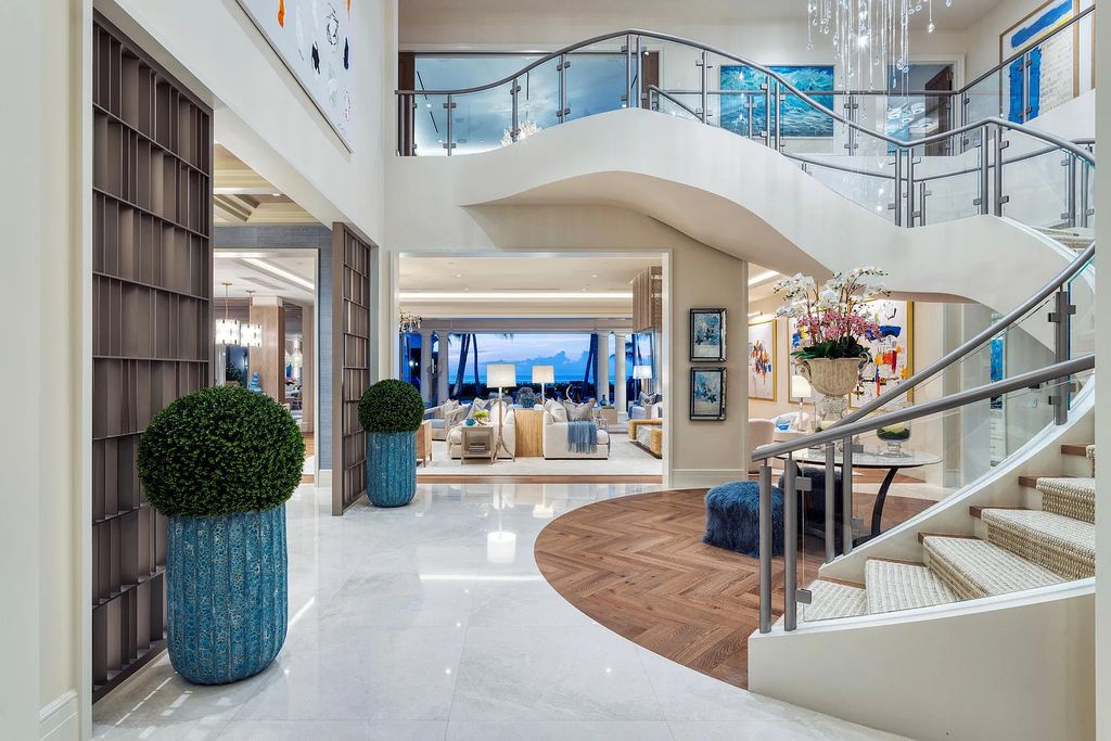 Introducing an extraordinary residence at 701 S Ocean Boulevard in Delray Beach, Florida. Crafted by renowned builder Mark Timothy Luxury Homes and designed by Jeffrey Strasser, this 6-bedrooms, 11-bathrooms masterpiece sets a new standard for luxurious beachfront living.