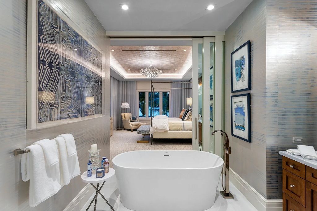 Introducing an extraordinary residence at 701 S Ocean Boulevard in Delray Beach, Florida. Crafted by renowned builder Mark Timothy Luxury Homes and designed by Jeffrey Strasser, this 6-bedrooms, 11-bathrooms masterpiece sets a new standard for luxurious beachfront living.