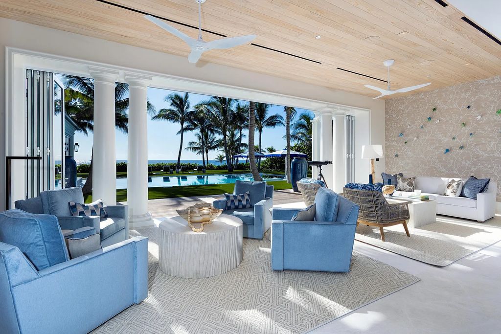 Introducing an extraordinary residence at 701 S Ocean Boulevard in Delray Beach, Florida. Crafted by renowned builder Mark Timothy Luxury Homes and designed by Jeffrey Strasser, this 6-bedrooms, 11-bathrooms masterpiece sets a new standard for luxurious beachfront living.