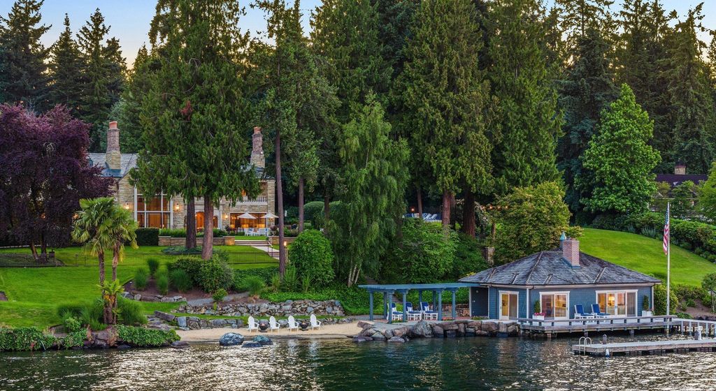 Breathtaking 4.3-Acre Legacy Estate on Lake Washington in Hunts Point, Washington Asking for $70 Million