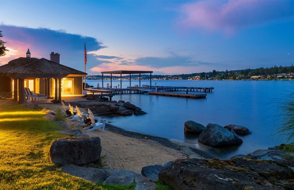 Breathtaking 4.3-Acre Legacy Estate on Lake Washington in Hunts Point, Washington Asking for $70 Million