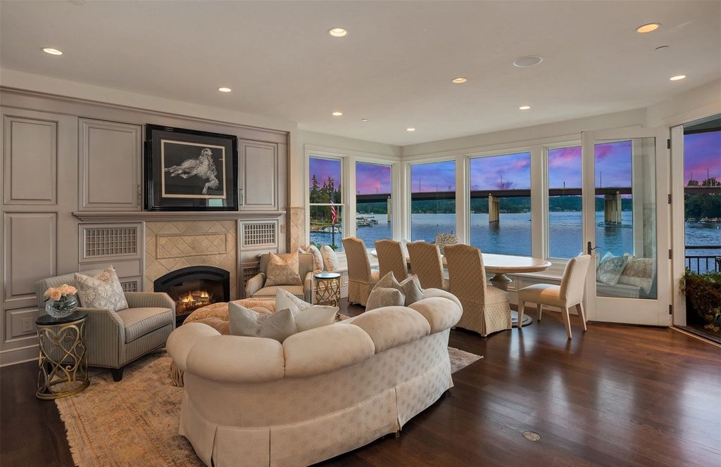Experience the Epitome of Waterfront Luxury - $11.875 Million Private Gated Estate at Bellevue, Washington