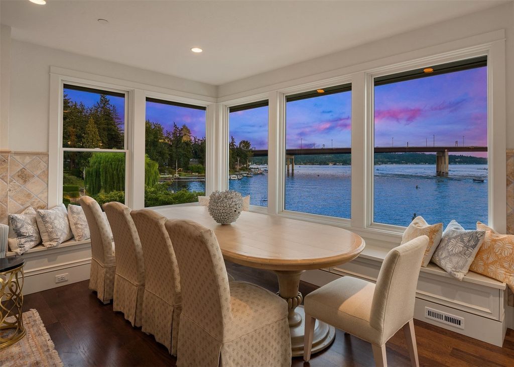 Experience the Epitome of Waterfront Luxury - $11.875 Million Private Gated Estate at Bellevue, Washington