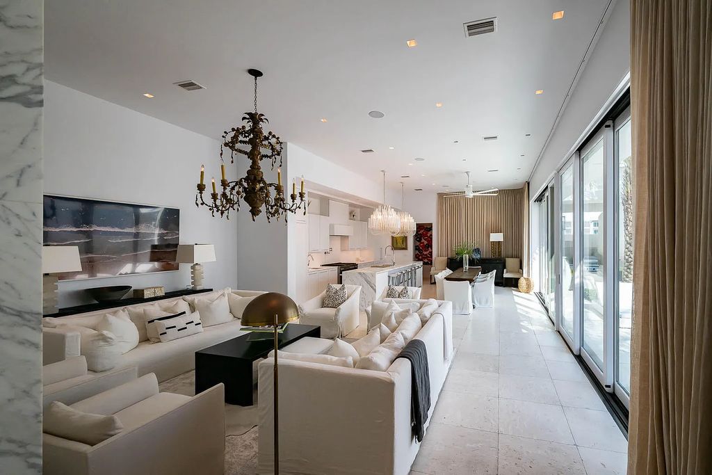 Discover modern living at its finest with this exquisite property at 62 S Charles Street, Inlet Beach, Florida. Built by Boheme Design in 2019, this architectural masterpiece offers 4 beds, 5 baths, and 3,845 sq ft of luxurious living space. Enjoy the peacefulness of Palmera Park and stunning outdoor areas, including a pool with a mesmerizing 32' water wall. Dual primary suites, a gourmet kitchen, and a media room with a wet bar elevate the living experience. Embrace the elegance, convenience, and serenity of this must-see home, complete with access to a private Beach Club.