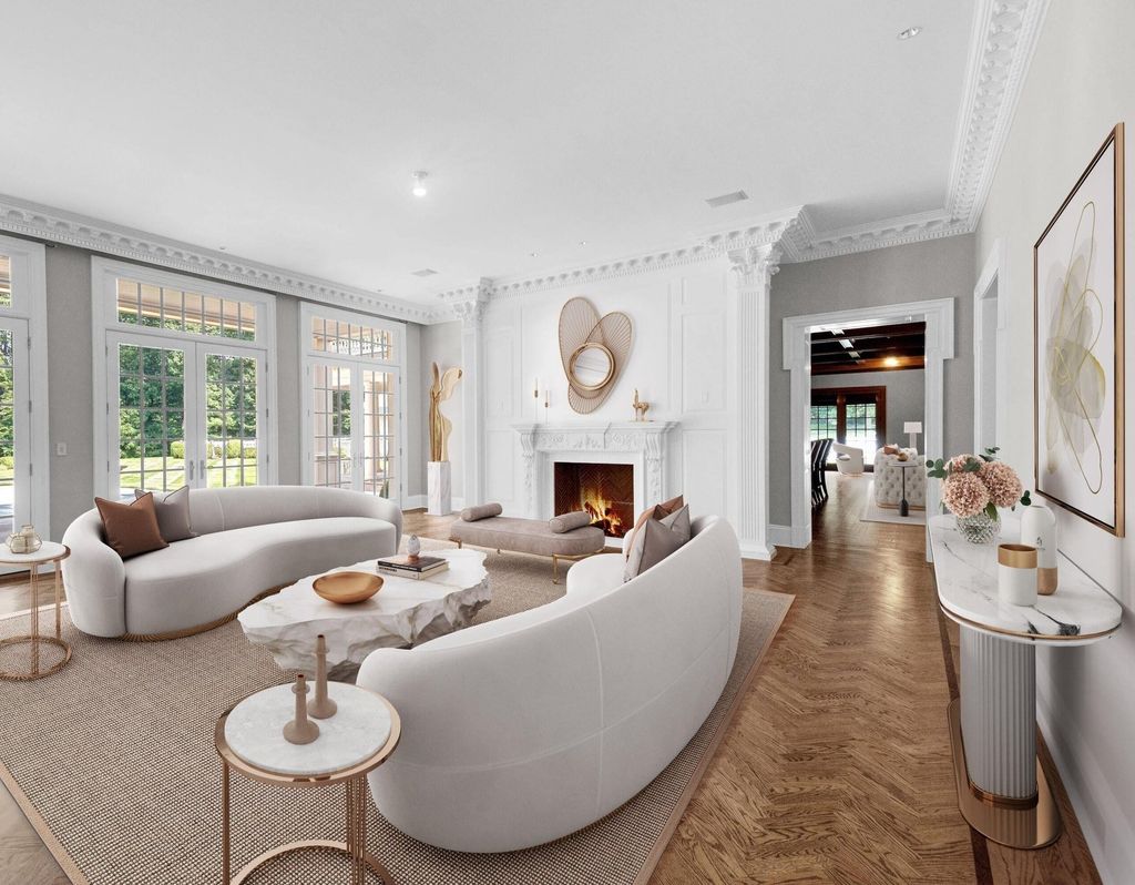 Exquisite 19-Acre Estate in Greenwich, Connecticut: A Masterpiece of Architectural Integrity and Luxury, Offered at $33.8M