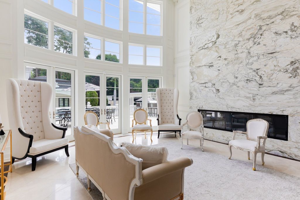 Exquisite Design, Spacious Living, and Pristine Privacy: Mansion in Upper Brookville, New York Listed at $7.45 Million