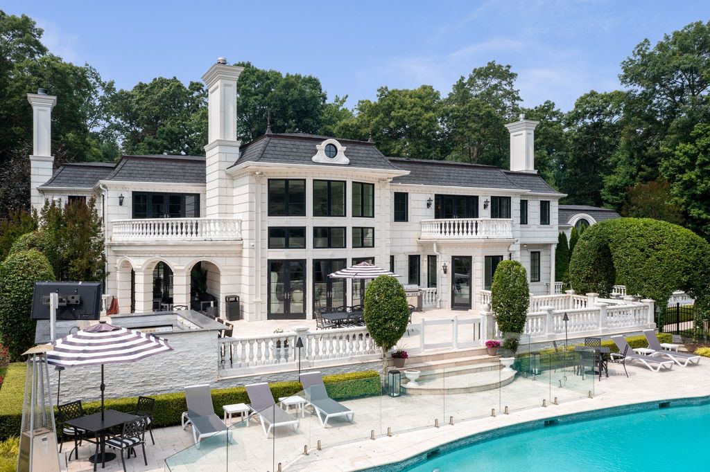 Exquisite Design, Spacious Living, and Pristine Privacy: Mansion in Upper Brookville, New York Listed at $7.45 Million