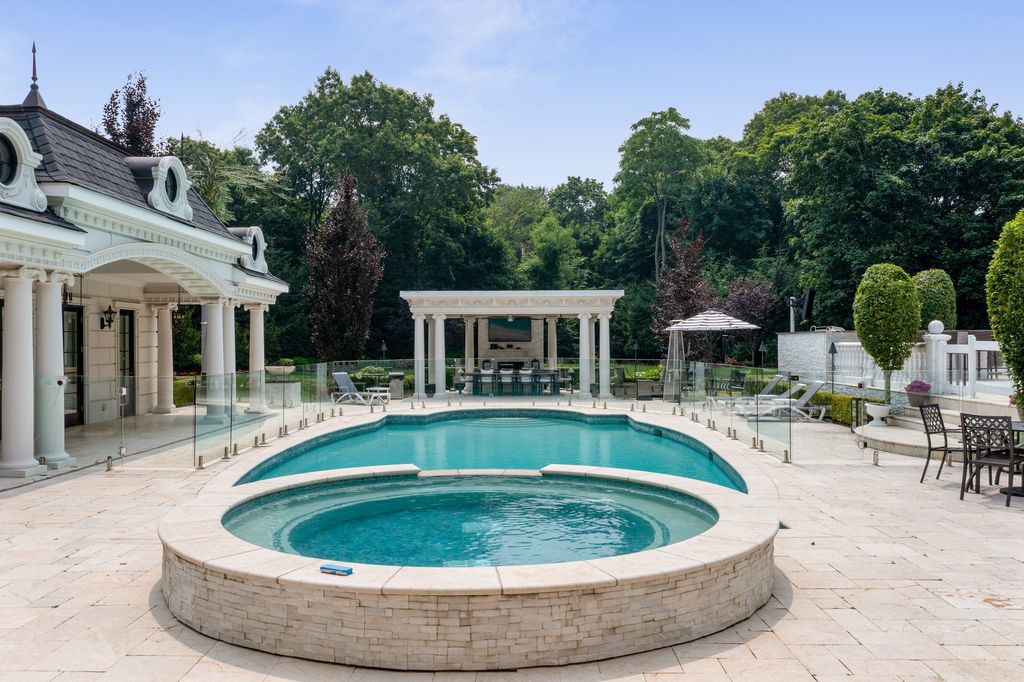 Exquisite Design, Spacious Living, and Pristine Privacy: Mansion in Upper Brookville, New York Listed at $7.45 Million