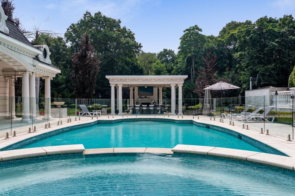 Exquisite Design, Spacious Living, and Pristine Privacy: Mansion in Upper Brookville, New York Listed at $7.45 Million