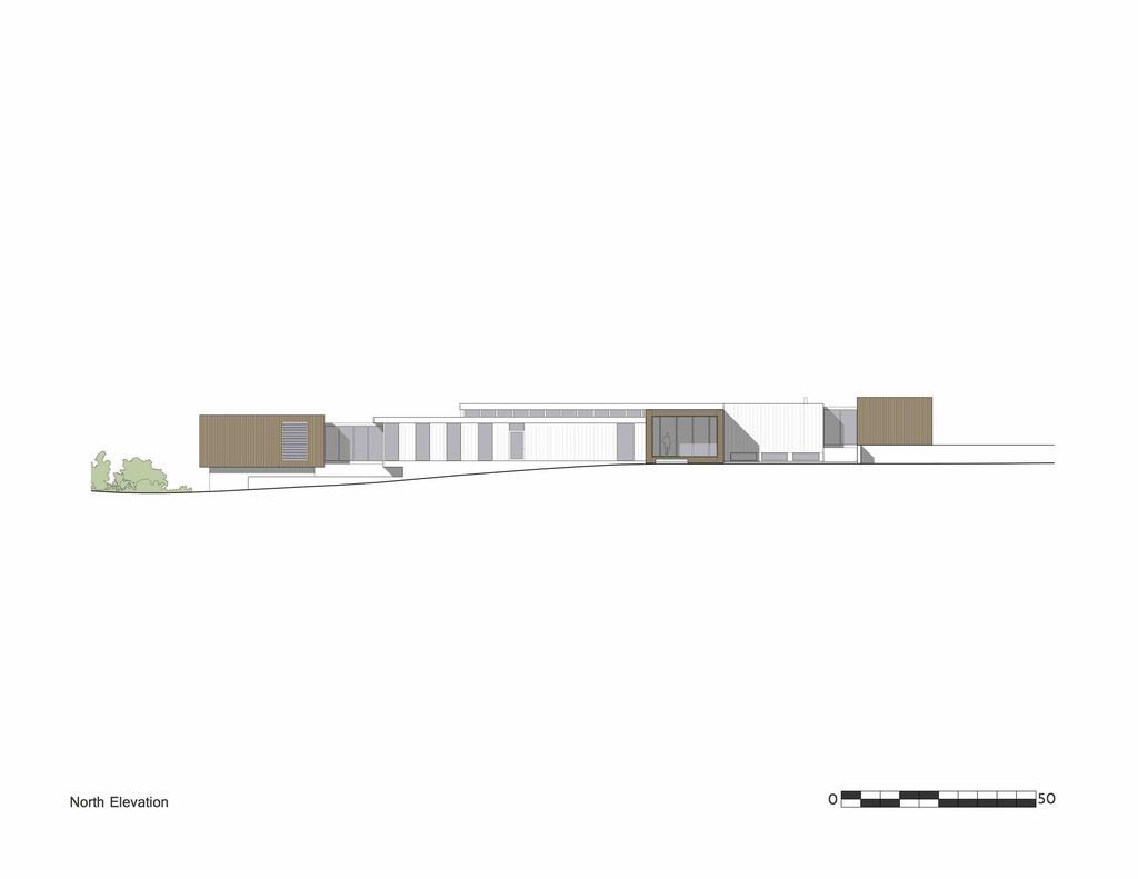 Old Orchard House, a Linear, Single Story Glass House by BMA Architect