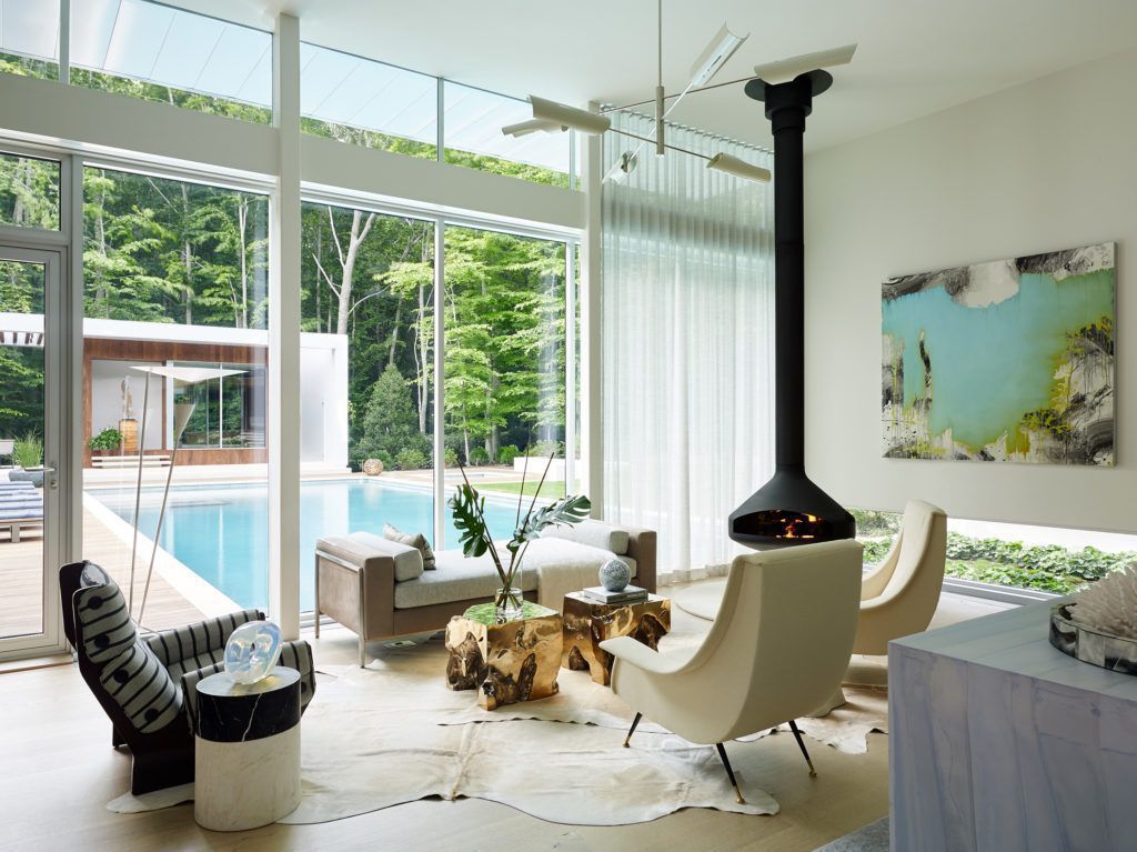 Old Orchard House, a Linear, Single Story Glass House by BMA Architect