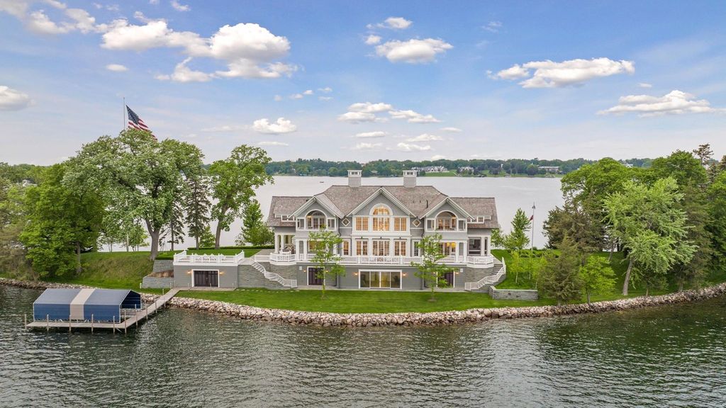 Spectacular Private Peninsula Estate with 1,700' Frontage on Wayzata Bay, Minnesota - Listed at $14.75 Million