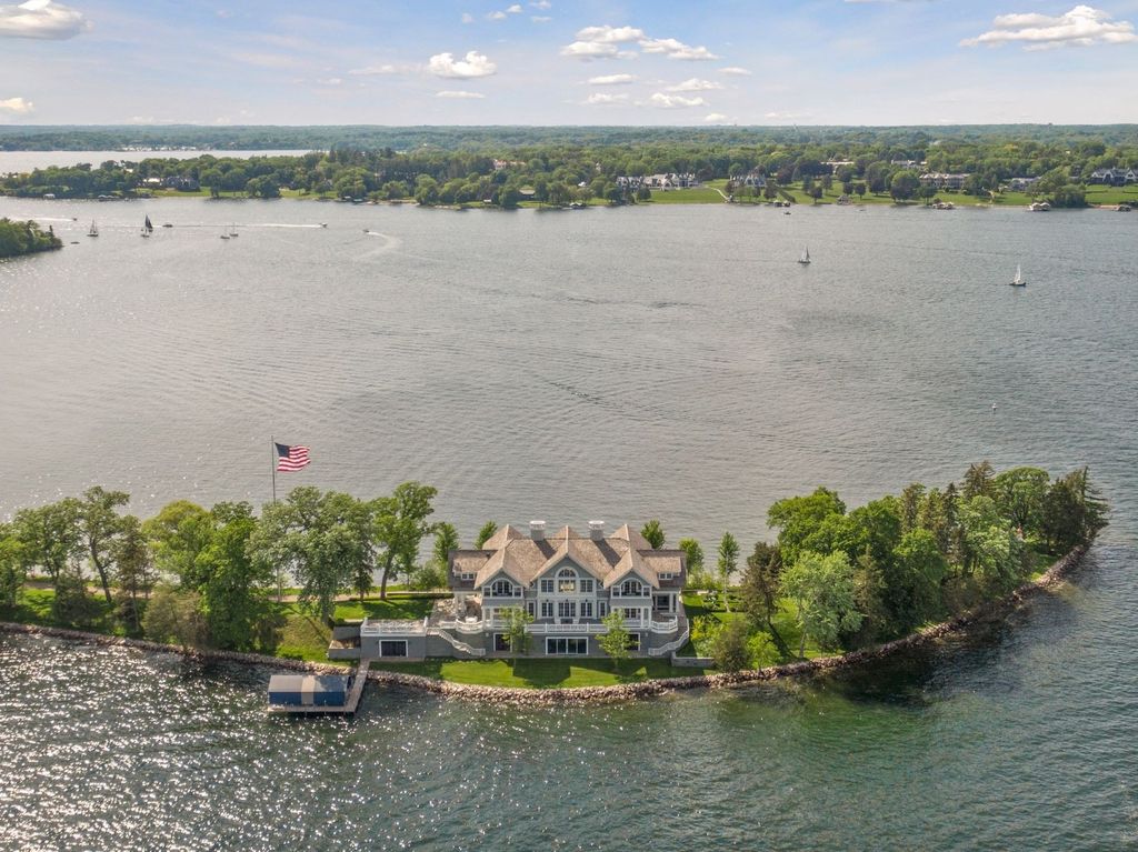Spectacular Private Peninsula Estate with 1,700' Frontage on Wayzata Bay, Minnesota - Listed at $14.75 Million