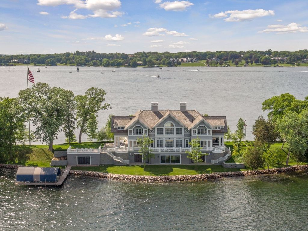 Spectacular Private Peninsula Estate with 1,700' Frontage on Wayzata Bay, Minnesota - Listed at $14.75 Million