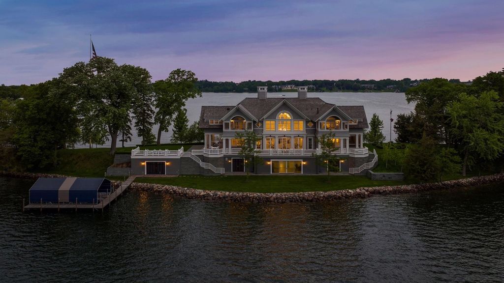 Spectacular Private Peninsula Estate with 1,700' Frontage on Wayzata Bay, Minnesota - Listed at $14.75 Million