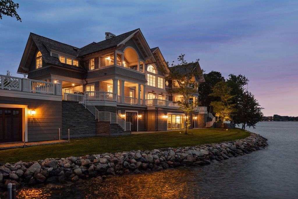 Spectacular Private Peninsula Estate with 1,700' Frontage on Wayzata Bay, Minnesota - Listed at $14.75 Million