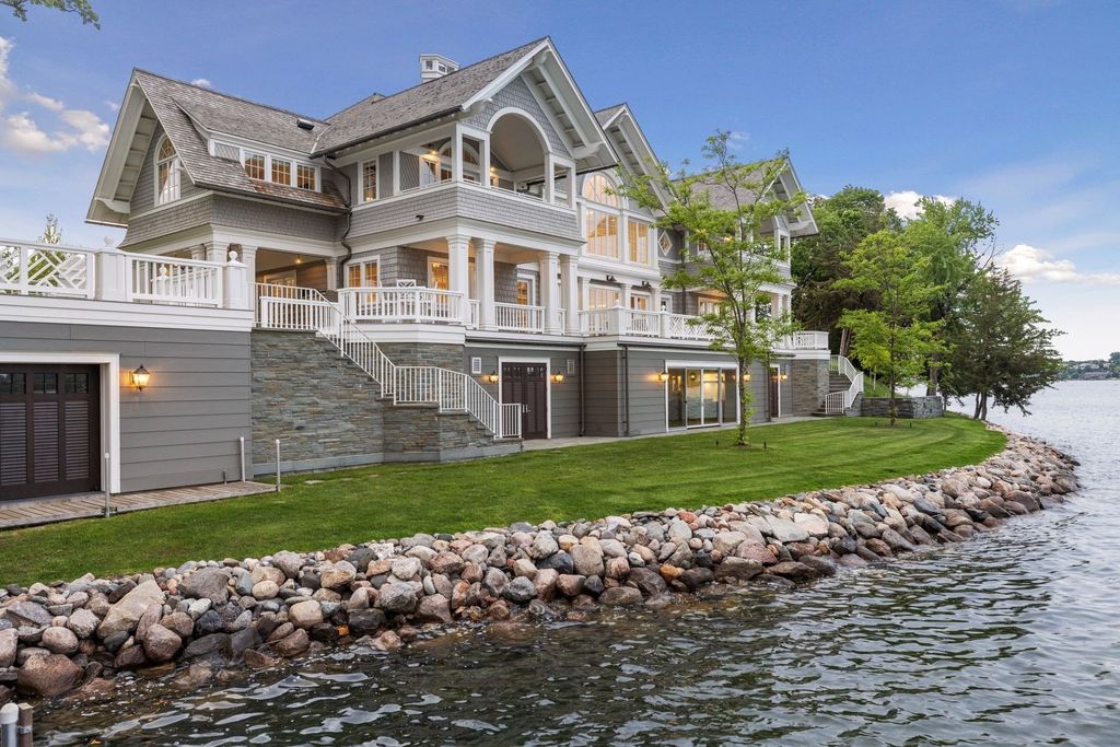 Spectacular Private Peninsula Estate with 1,700' Frontage on Wayzata Bay, Minnesota - Listed at $14.75 Million