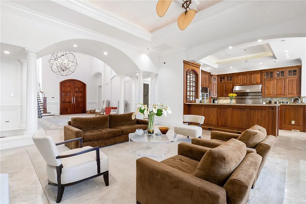 Discover the OLD RIOMAR OCEANFRONT ESTATE at 1736 Ocean Drive, Vero Beach, Florida. This grand home offers 6 bedrooms, 8.5 bathrooms, gym, resort-style pool, and a 2,000+ SF garage within its 12,500 SF area, set on a 0.66-acre lot with stunning views of the Atlantic.