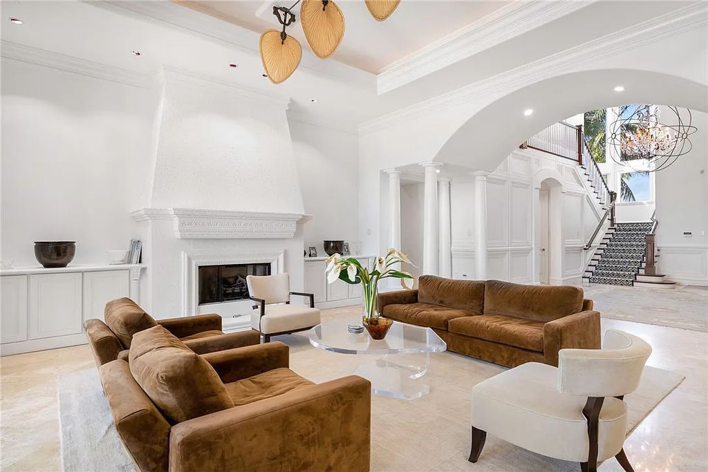 Discover the OLD RIOMAR OCEANFRONT ESTATE at 1736 Ocean Drive, Vero Beach, Florida. This grand home offers 6 bedrooms, 8.5 bathrooms, gym, resort-style pool, and a 2,000+ SF garage within its 12,500 SF area, set on a 0.66-acre lot with stunning views of the Atlantic.