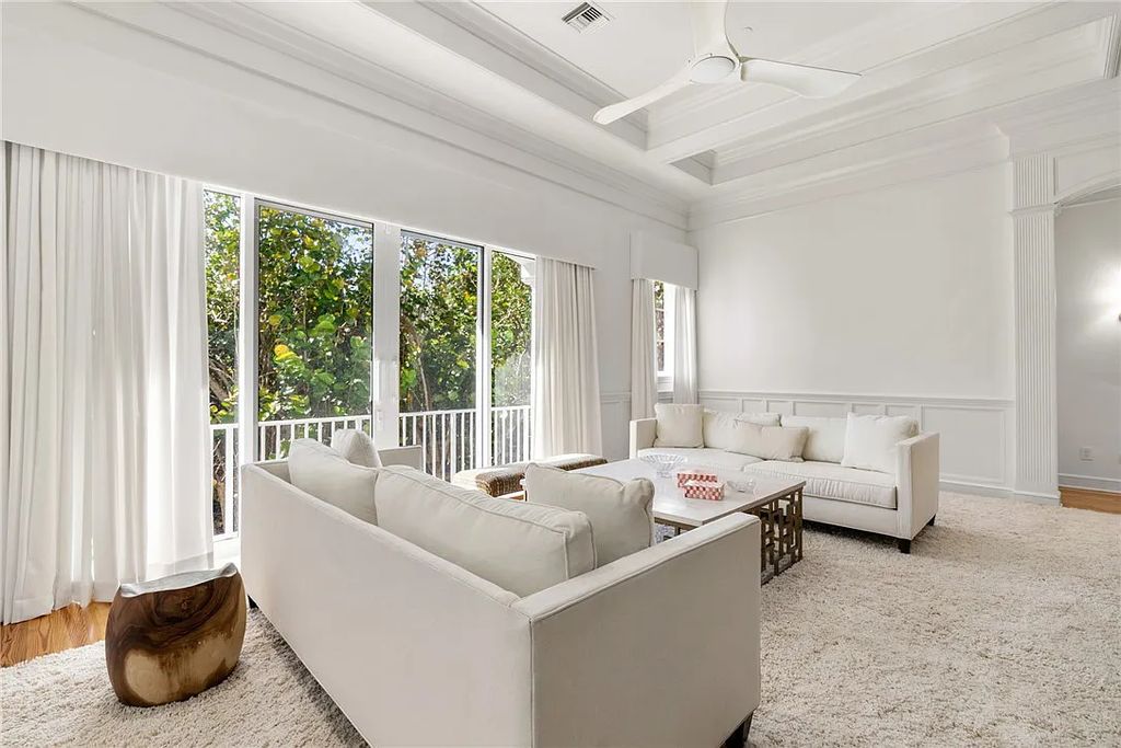 Discover the OLD RIOMAR OCEANFRONT ESTATE at 1736 Ocean Drive, Vero Beach, Florida. This grand home offers 6 bedrooms, 8.5 bathrooms, gym, resort-style pool, and a 2,000+ SF garage within its 12,500 SF area, set on a 0.66-acre lot with stunning views of the Atlantic.