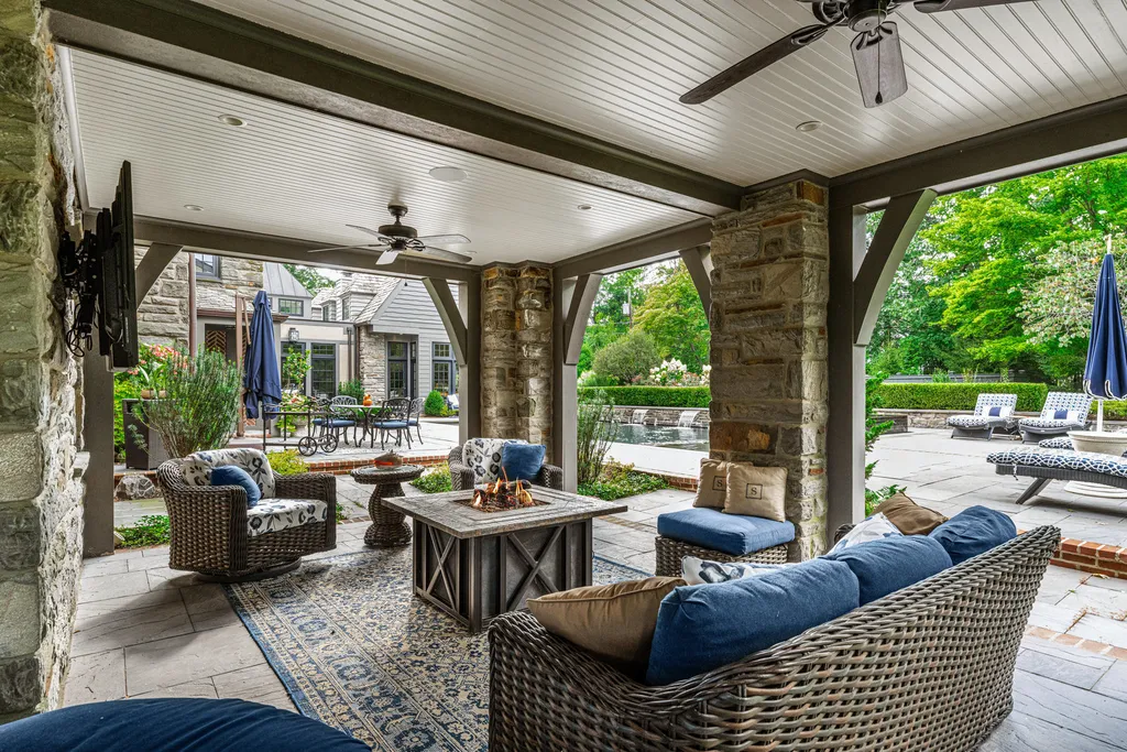 1 Blakeley Road Home in Haverford, Pennsylvania. Step into the elegance of the 1930s with this captivating residence nestled in the sought-after Merion Golf neighborhood. Meticulously renovated with sophistication, the home boasts beautiful materials, exquisite craftsmanship, and luminous designs throughout. 